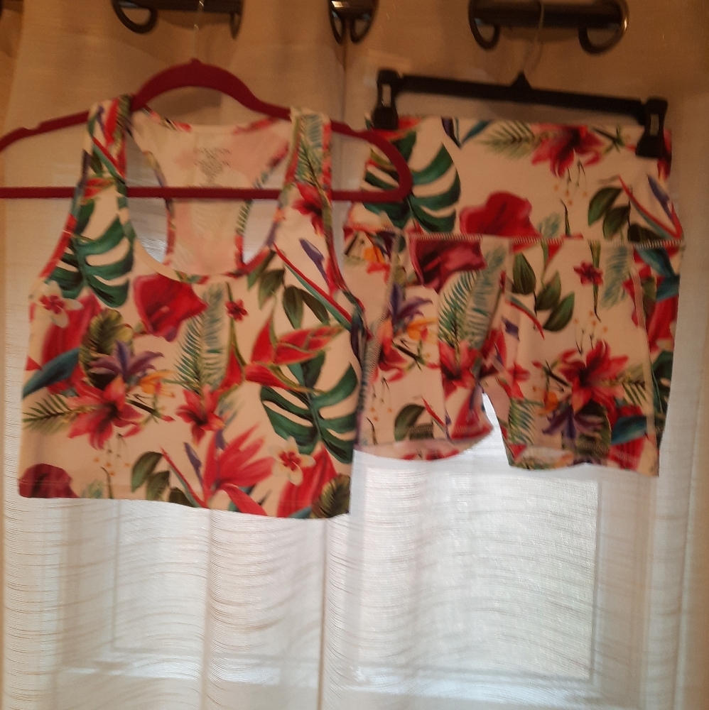 Evolution and Creation Crop Top and Shorts set